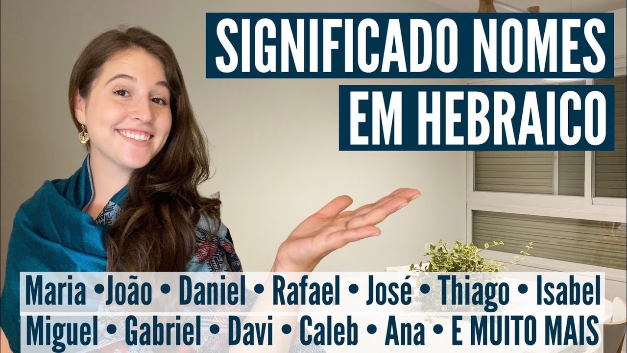 Significado e pronuncia dos NOMES BIBLÍCOS EM HEBRAICO! O que o seu nome significa? (eng sub)