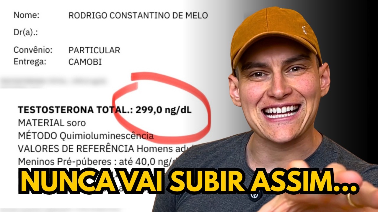 O MAIOR ERRO de quem tenta aumentar a TESTOSTERONA (e ainda não conseguiu)
