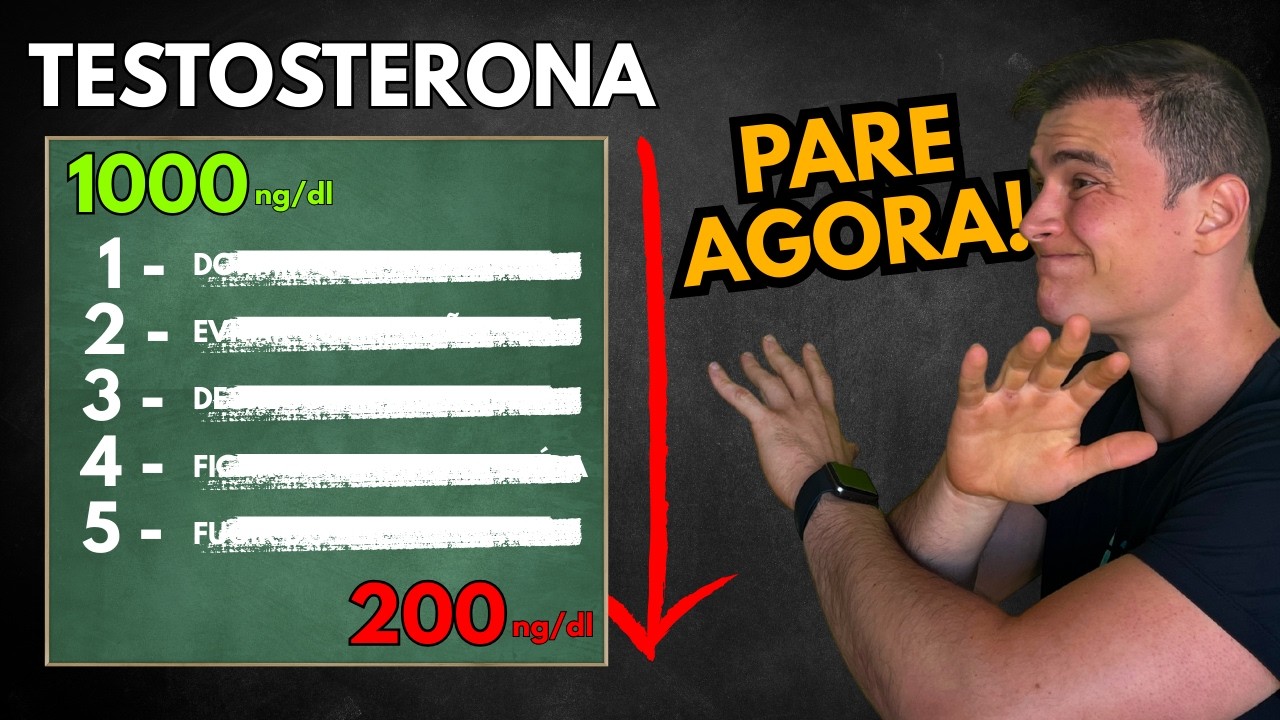 5 HÁBITOS ESTRANHOS que DESTRÓEM sua TESTOSTERONA