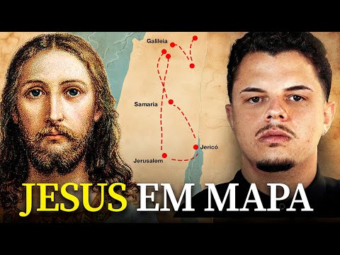 a VIDA de JESUS em MAPA