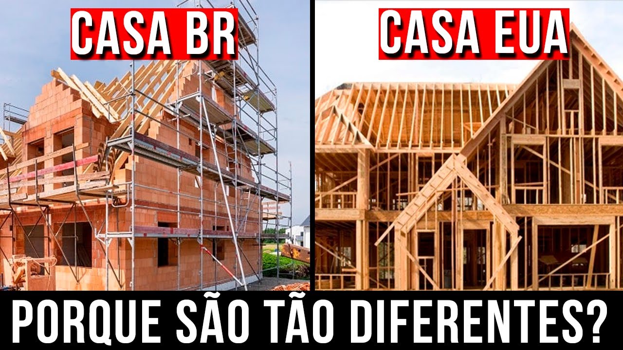 Casas dos EUA 🆚 BRA | Por que são tão DIFERENTES❓