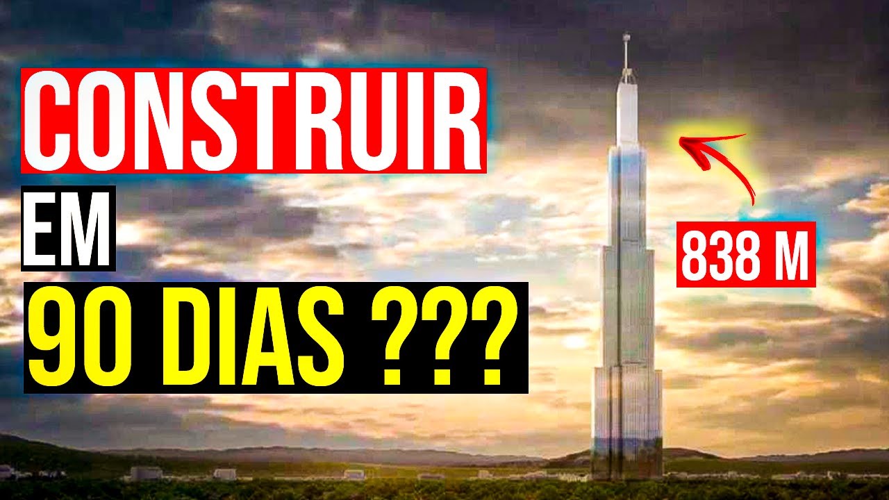 📌 O OUSADO projeto chinês de CONSTRUIR o prédio MAIS ALTO do MUNDO em 90 dias. 🏗️