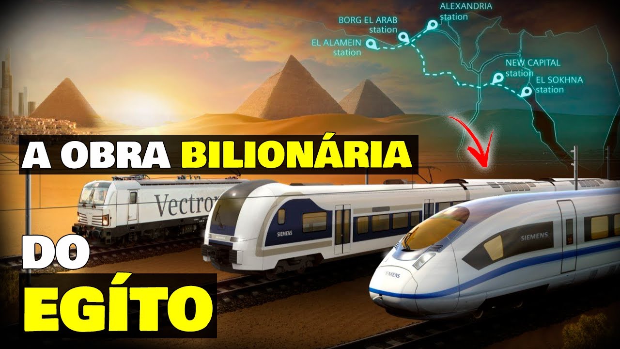🚧O INSANO projeto egípcio de U$ 23 BILHÕES de dólares | “CANAL DE SUEZ SOBRE TRILHOS”