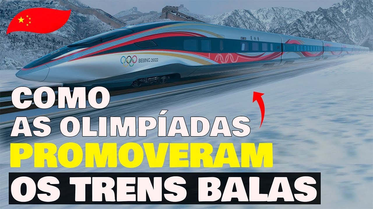 🇨🇳O NOVO TREM BALA CHINÊS, UMA SUPER MÁQUINA IMPULSIONADA PELAS OLIMPÍADAS