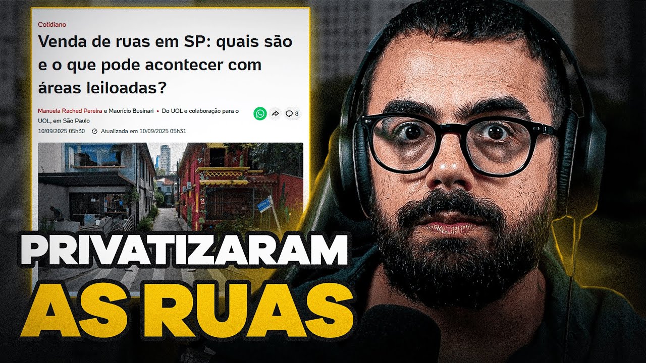 Vão PRIVATIZAR as RUAS em SÃO PAULO | CORTES do EDSON CASTRO